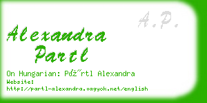 alexandra partl business card